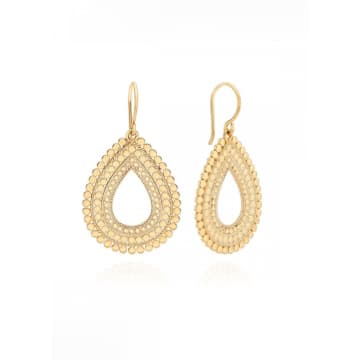 Anna Beck Scallop Open Drop Earrings In Gold
