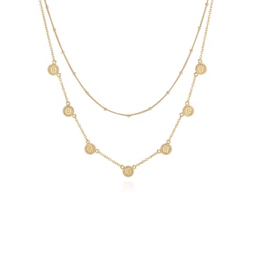 Anna Beck Double Chain Necklace In Gold