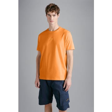 Paul & Shark Men's Cotton Jersey T In Orange