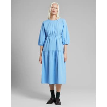 Dedicated Fejan Dress Blue Seersucker
