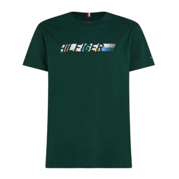 Tommy Hilfiger T-shirt For Man Mw0mw34419 Mbp In Green