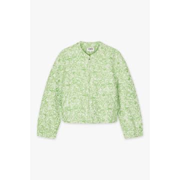 Cks Fashion Green Infinity Jacquard Jacket