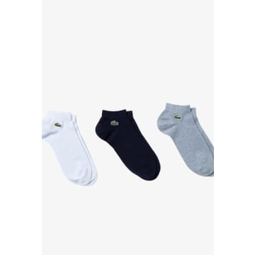 Lacoste Men's Pack Of 3 Pairs Of Low Sport Trainer Socks In Multi