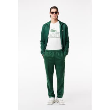 Lacoste Men's Regular Fit Heavy Cotton Jersey T In Green