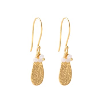 Shop Beautiful Story Intention Moonstone Gold Earrings