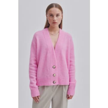 Second Female Brookline Knit Cardigan In Pink