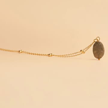 Tuskcollection Turi Labradorite Gold Necklace