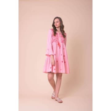 Handprint Dream Apparel Tampa Dress In Cotton Candy In Pink