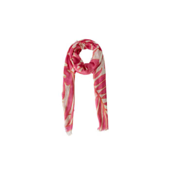 Ouí Scarf Pink & White In Red