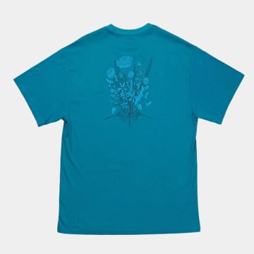 Blue Flowers Evolution T-shirt In Blue