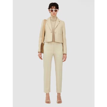 Joseph Tailoring Wool Stretch Coleman Trousers In Gold