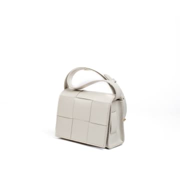Aleo Mini Pumice Matchbox Crossbody Bag In Neutral