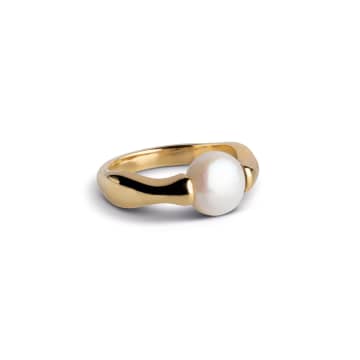 Enamel Copenhagen Pearl Bianca Ring In Gold