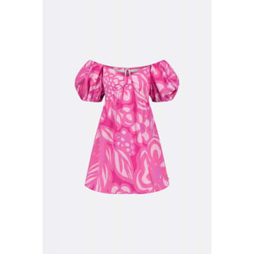 Fabienne Chapot Hot Pink Rose Regina Short Dress