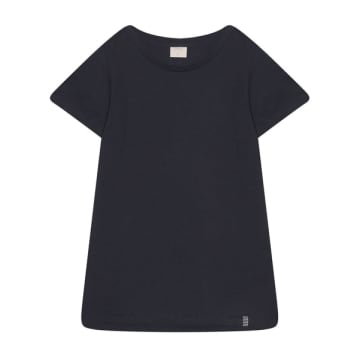 Cashmere-fashion-store The Shirt Project Organic Cotton Shirt Rundmhals Short -arm In Blue