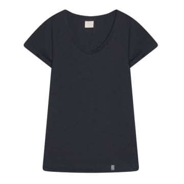 Cashmere-fashion-store The Shirt Project Organic Cotton Shirt V-neck Short-sleeved In Blue