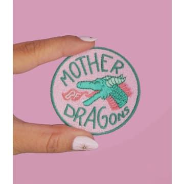 Malicieuse Mother Of Dragons Iron-on Patch In Pink