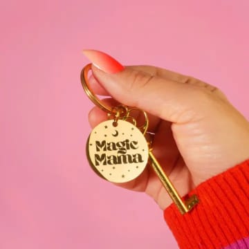 Malicieuse Magic Mama Keychain In Gold