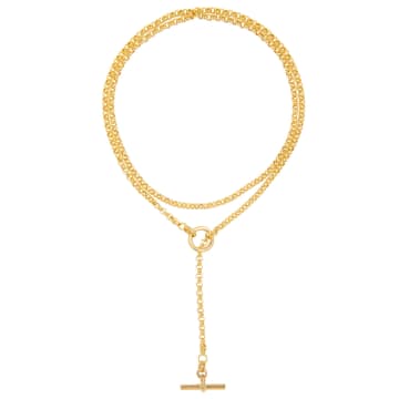 Tilly Sveaas Gold Lariat Necklace