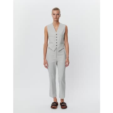 Day Birger Smoke Melange Classic Lady Trousers In Grey