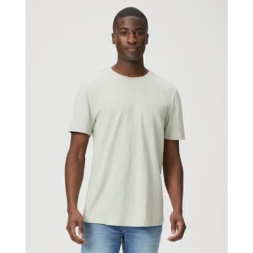 Shop Paige - Kenneth Crew Slub Cotton T-shirt In Garden Mint M868f96-b397 In Green