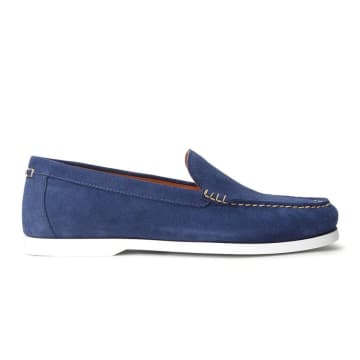 Ralph Lauren Menswear Suede Loafers In Blue