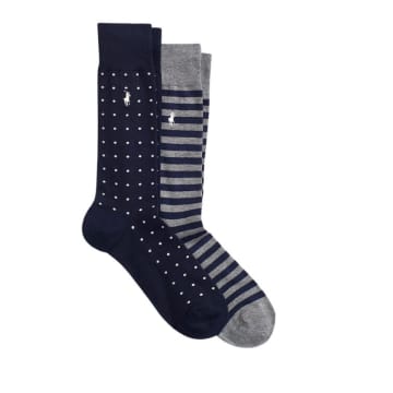 Ralph Lauren Menswear 2 Pack Socks In Blue