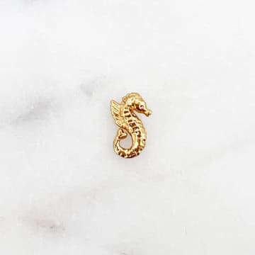 Every Thing We Wear By Nouck Seahorse Ear Stud Earring Gold Plated