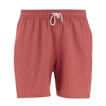 Ralph Lauren Menswear Traveler Swim Short In Red