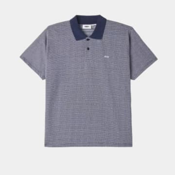 Shop Obey Bigwig Materia Polo-shirt In Blue