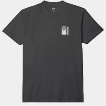 Shop Obey Icon Split T-shirt In Black