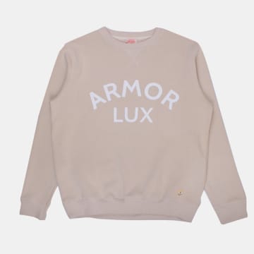 Armor-lux Logo Sweatshirt In Pink
