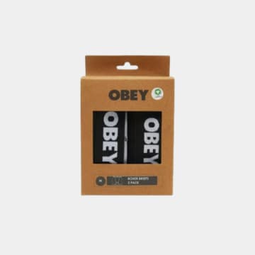 Shop Obey Established Works 2 Pack Boxer Briefs In Black