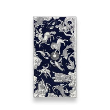 Inoui Editions Scarf 100 Cotton/silk Astrologie Dark Blue
