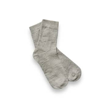 About Companions Linen Socks Sand & Pepper In Neutrals