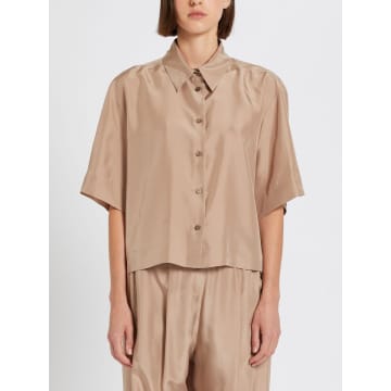 Shop Marella Silk Short Loose Shirt