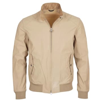 Shop Barbour International Steve Mcqueen™ Rectifier Harrington Casual Jacket Military Brown