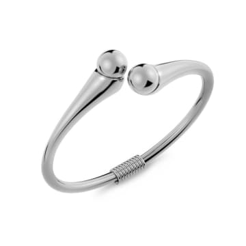 Shop Edblad Diego Bangle In Stainless Steel