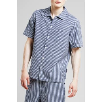 Shop Dedicated Stripe Blue Brantevik Work Shirt
