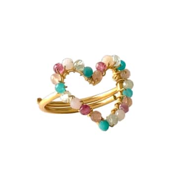 Shop Ibu Jewels Stone Heart Ring