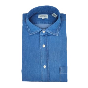 Shop Hartford Paul Jeans Shirt Men Denim In Blue