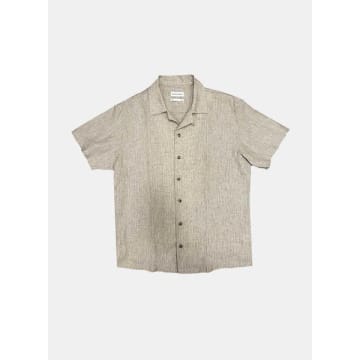 Shop Edmmond - Picnic Short Sleeve Shirt Plain Light Brown