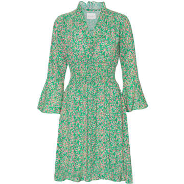 Shop American Dreams Sally Short Dress Green Flower