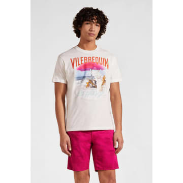 Shop Vilebrequin Wave On Vbq Beach T-shirt Off-white