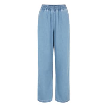 Shop Soft Rebels Sremila Light Blue Wash Trousers