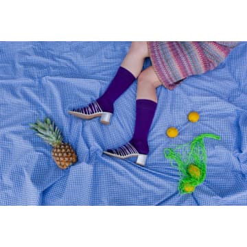 Shop Klue Purple Air Solid Socks