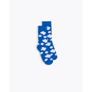 Shop Homecore Fantasy Nature Clouds Socks In Blue