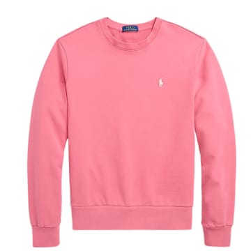 Shop Ralph Lauren Menswear Loopback Fleece Sweatshirt In Red