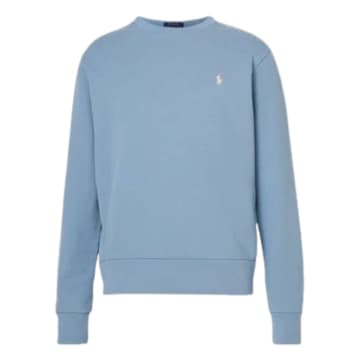 Shop Ralph Lauren Menswear Loopback Fleece Sweatshirt In Blue
