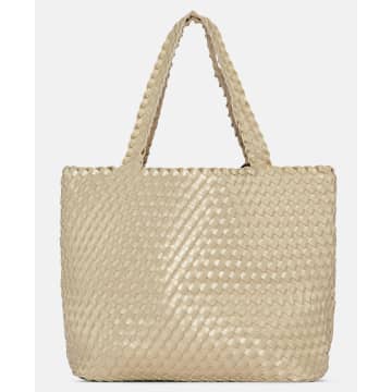 Shop New Arrivals Ilse Jacobsen Reversible Tote Bag In Ivory/platin